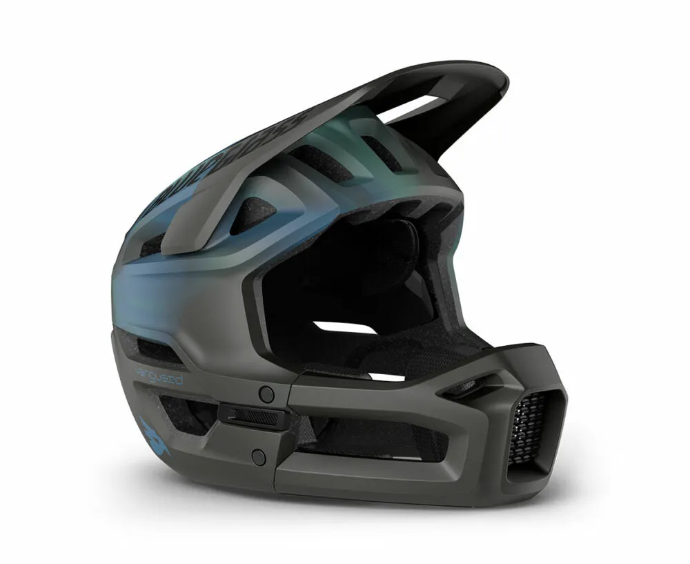 Bluegrass Vanguard Core MTB Cycling Helmet (Matt Blue Fluid)