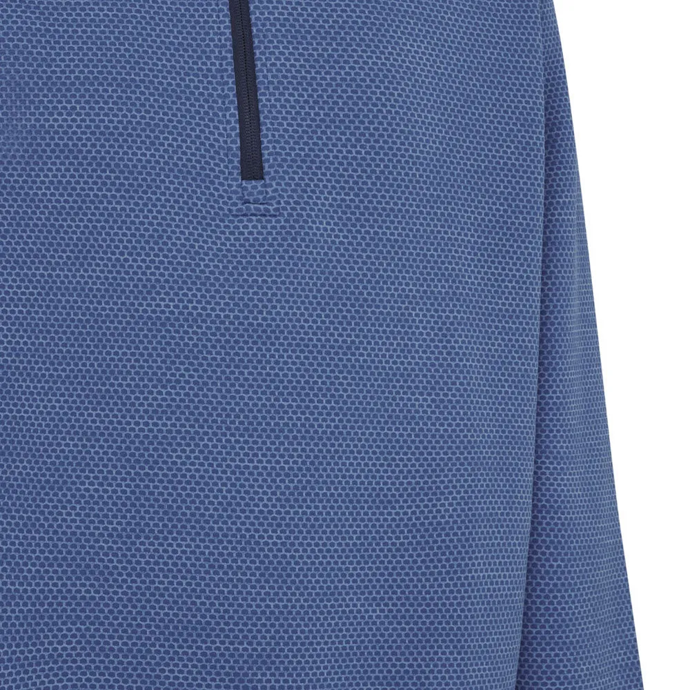Callaway 1/4 Zip Hex Fleece - Med Galaxy Heather
