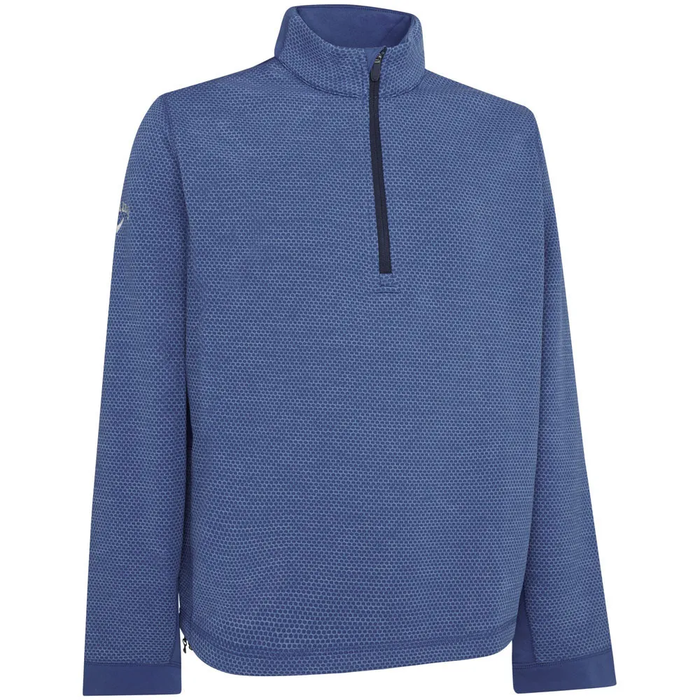 Callaway 1/4 Zip Hex Fleece - Med Galaxy Heather