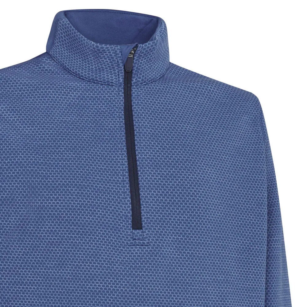 Callaway 1/4 Zip Hex Fleece - Med Galaxy Heather