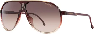 Carrera Unisex Burgundy Shaded 62mm Sunglasses