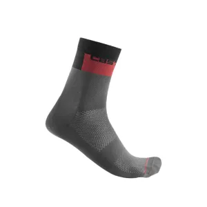 Castelli Blocco 15 Men's Cycling Socks (Dark Gray)