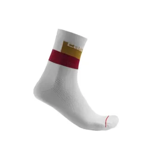 Castelli Blocco 15 Men's Cycling Socks (Ivory)