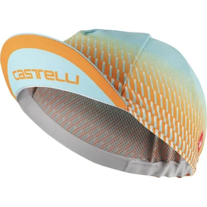 Castelli Climber's Cap (Sky Light/Light Acqua-Pop Orange)