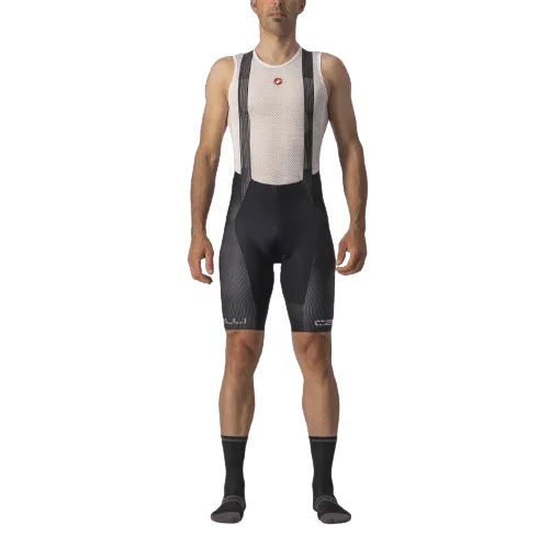Castelli Free Aero RC Pro Mens Cycling Bibshorts (Black/White)
