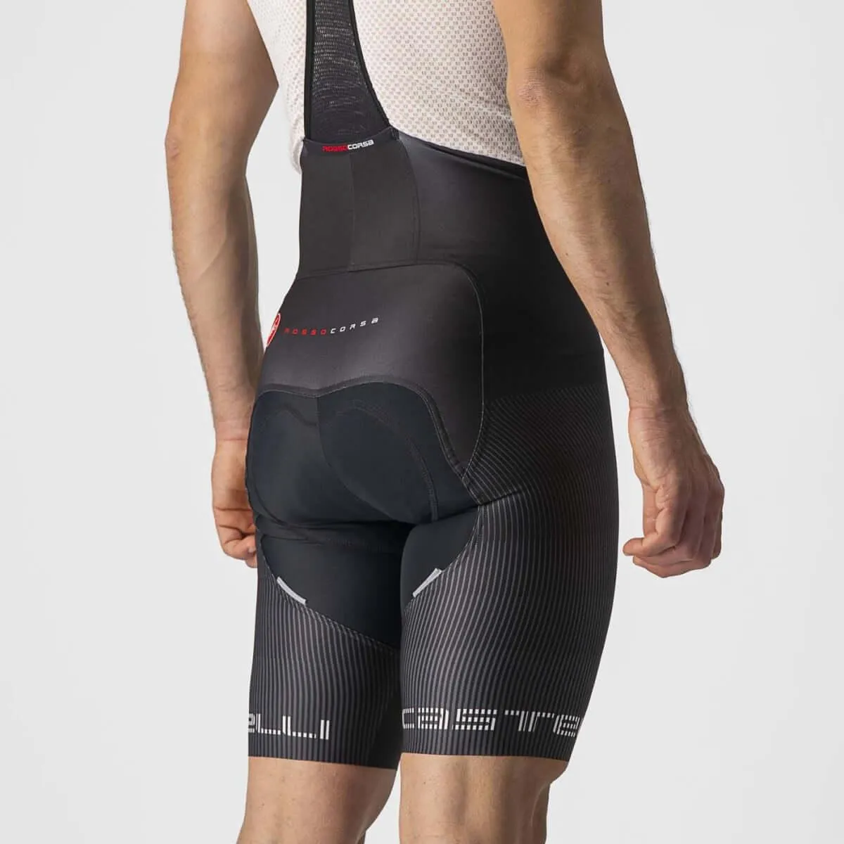 Castelli Free Aero RC Pro Mens Cycling Bibshorts (Black/White)