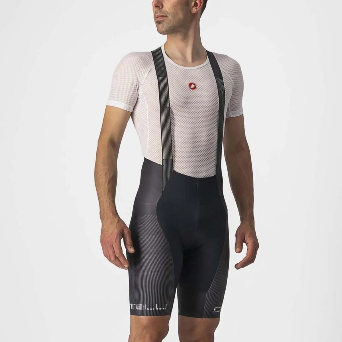 Castelli Free Aero RC Pro Mens Cycling Bibshorts (Black/White)