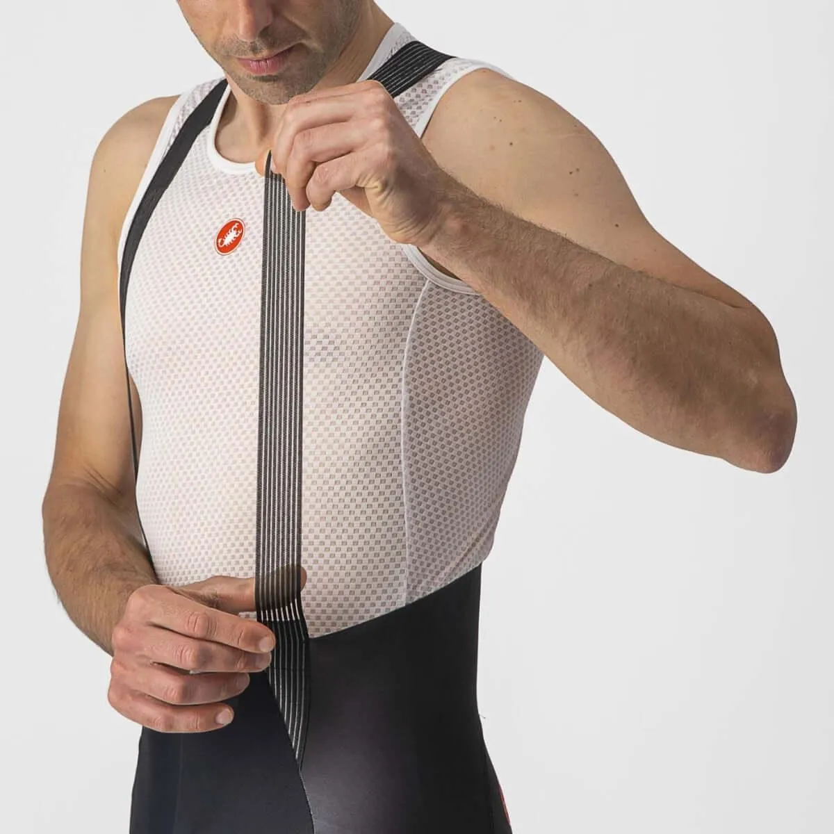Castelli Free Aero RC Pro Mens Cycling Bibshorts (Black/White)