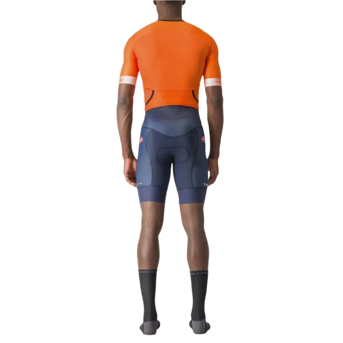 Castelli Free Sanremo 2 Men's Triathlon Suit (Brilliant Orange/Belgian Blue)
