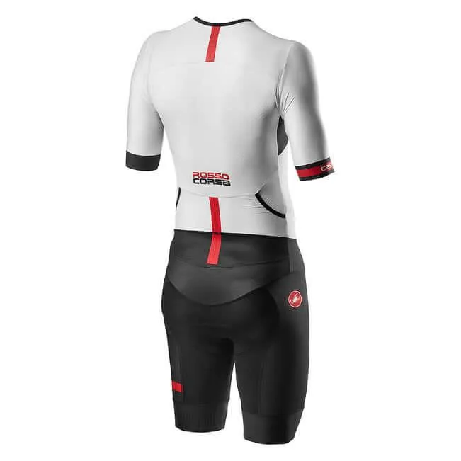 Castelli Free Sanremo 2 Short Sleeve Men's Triathlon Suit (White/Black)