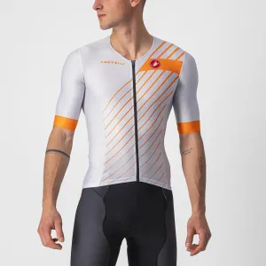 Castelli Free Speed 2 Men's Triathlon Top (Silver Gray/Brilliant Orange)
