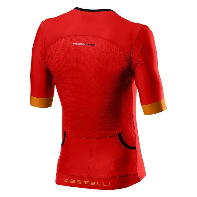 Castelli Free Speed 2 Race Men's Triathlon Top (Red/Fiery Red)