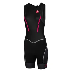 Castelli Free Women's Triathlon Suit (Black/Pink Fluo)