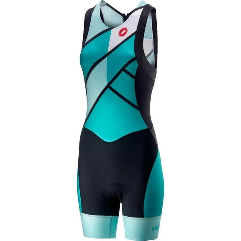 Castelli Free Women's Triathlon Suit (Turquoise/Green)