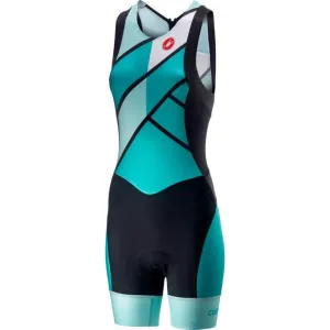 Castelli Free Women's Triathlon Suit (Turquoise/Green)