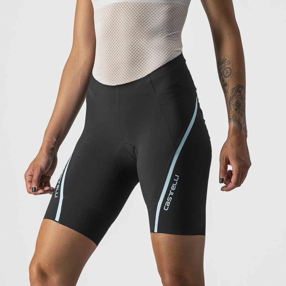 Castelli Velocissima 3 Womens Cycling Shorts (Black/Skylight)