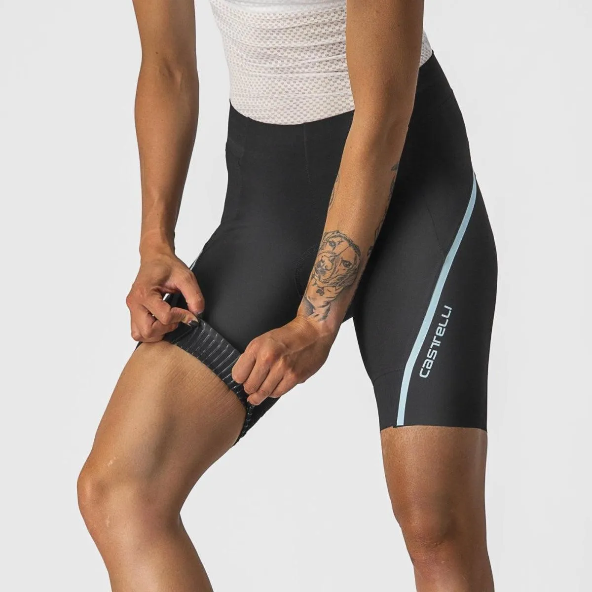 Castelli Velocissima 3 Womens Cycling Shorts (Black/Skylight)