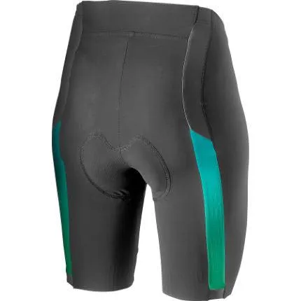 Castelli Velocissma 2 Womens Cycling Shorts (Dark Gray/Soften Green)