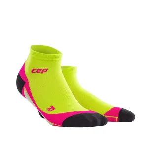 CEP Compression Low Cut Women's Compression Socks (Lime/Pink)