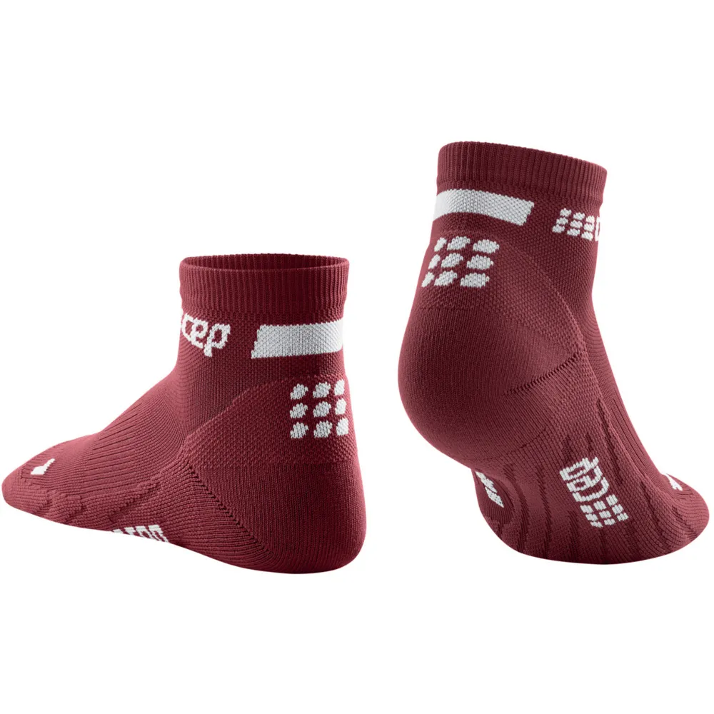 CEP Compression The Run Low Cut 4.0 Women's Compression Socks (Dark Red)