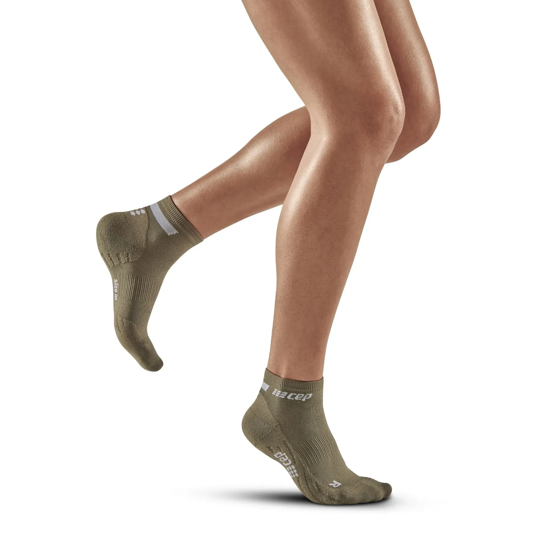 CEP Compression The Run Low Cut 4.0 Women's Compression Socks (Olive)