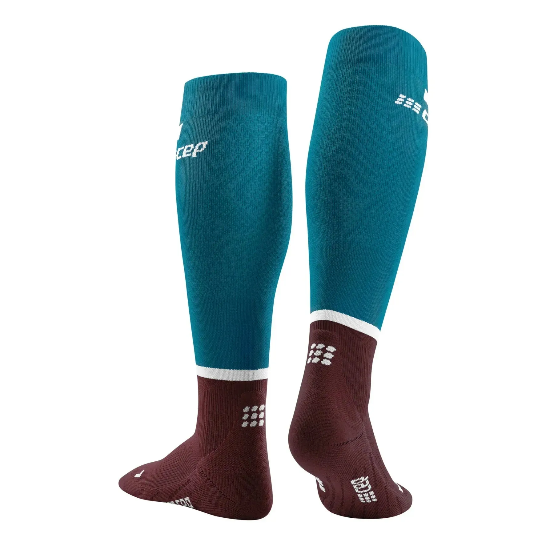 CEP Compression The Run Tall 4.0 Women's Compression Socks (Petrol/Dark Red)