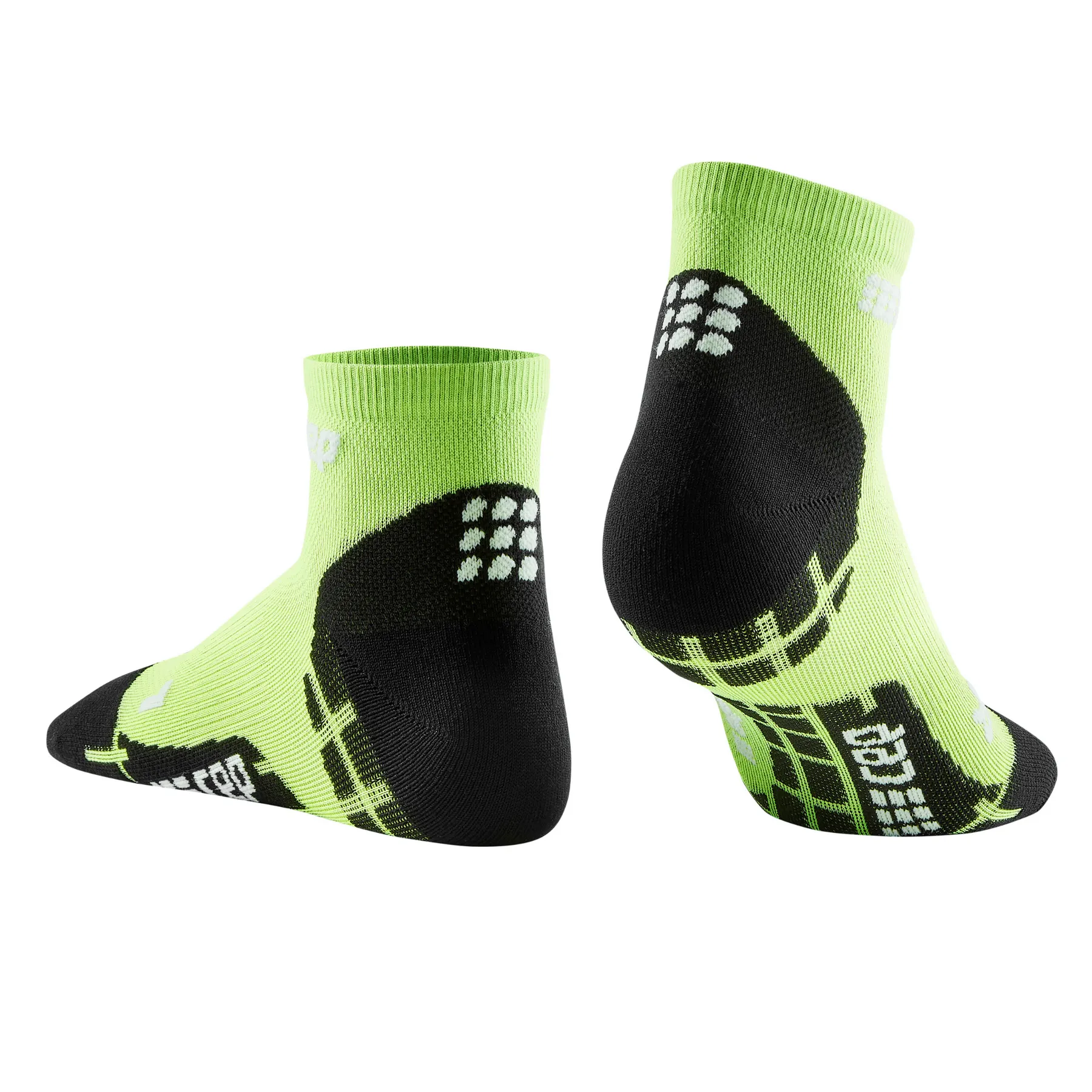 CEP Compression Ultralight Low Cut Women's Compression Compression Socks (Flash Green/Black)