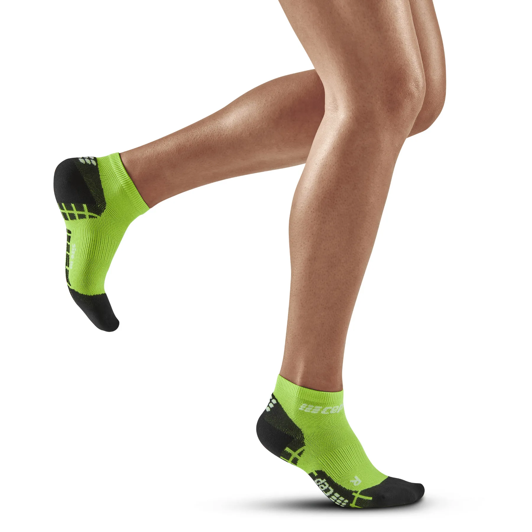 CEP Compression Ultralight Low Cut Women's Compression Compression Socks (Flash Green/Black)