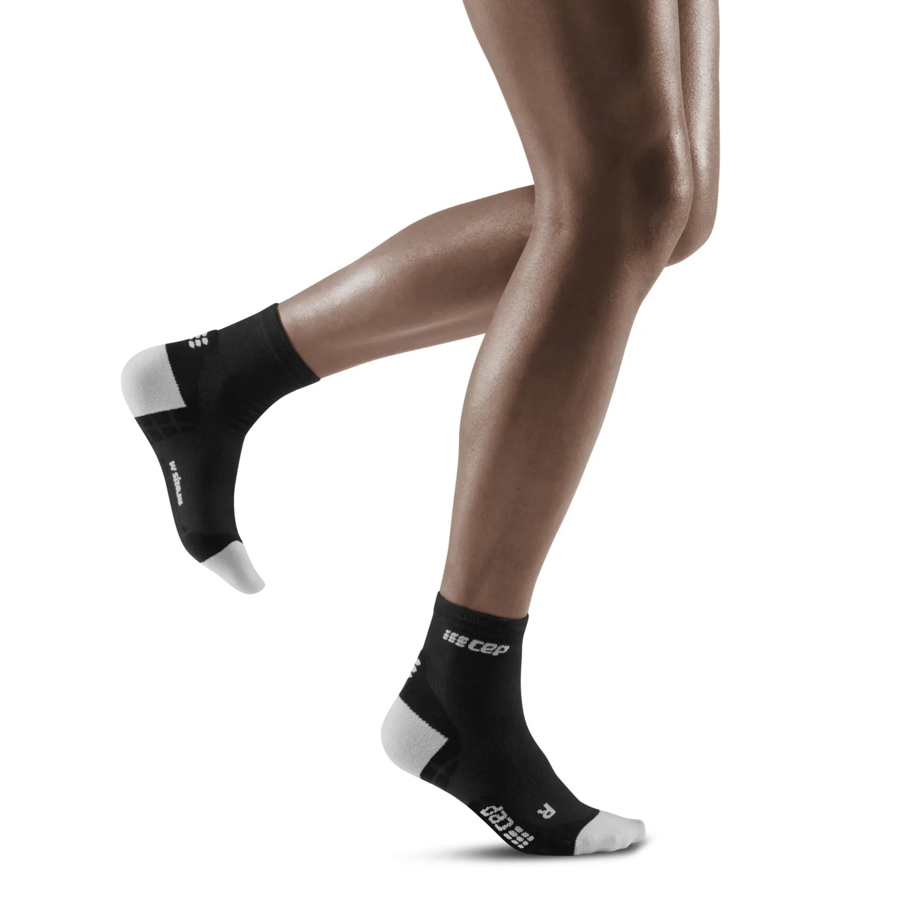 CEP Compression Ultralight Short Women's Compression Socks (Black/Light Grey)