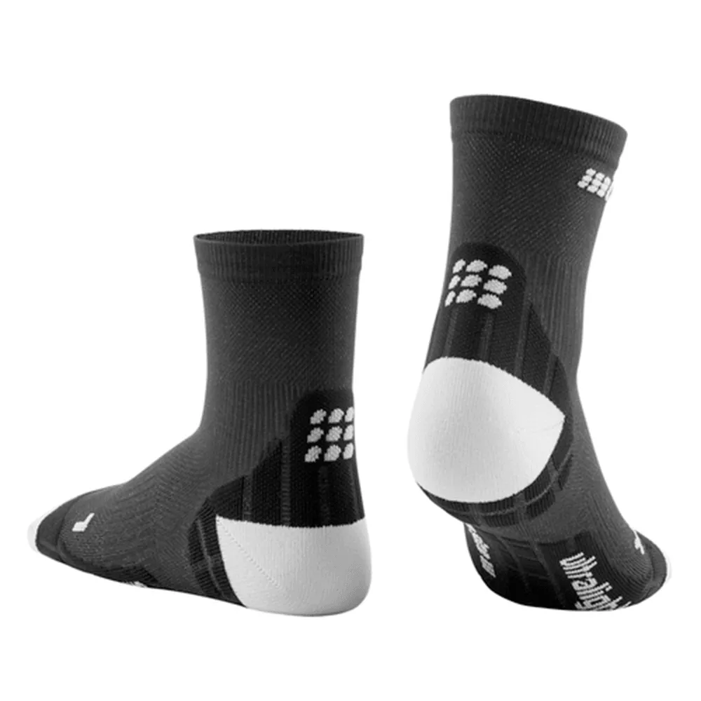 CEP Compression Ultralight Short Women's Compression Socks (Black/Light Grey)