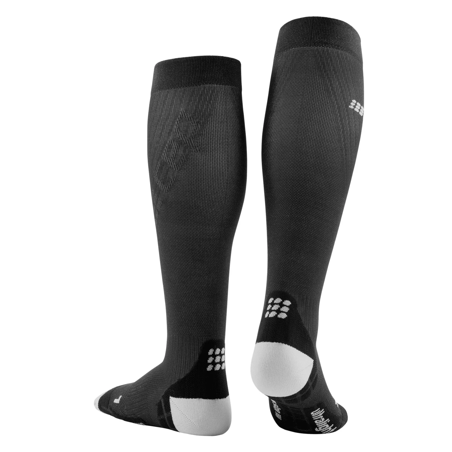 CEP Compression Ultralight Tall Compression Women's Compression Socks (Black/Light Grey)