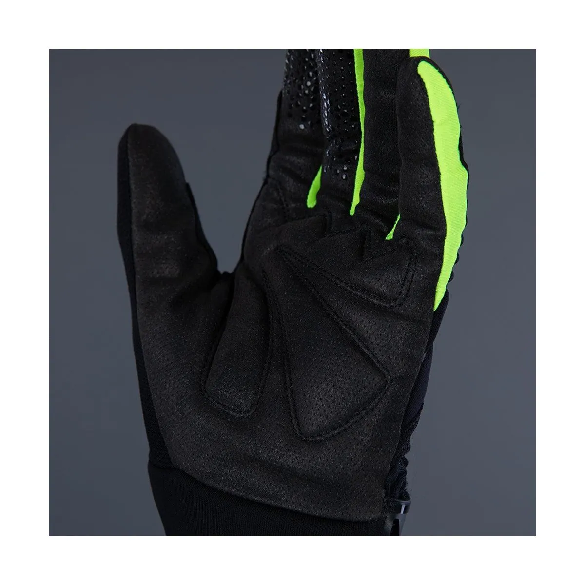 Chiba Blade Mens Cycling Gloves (Black/Neon Yellow)