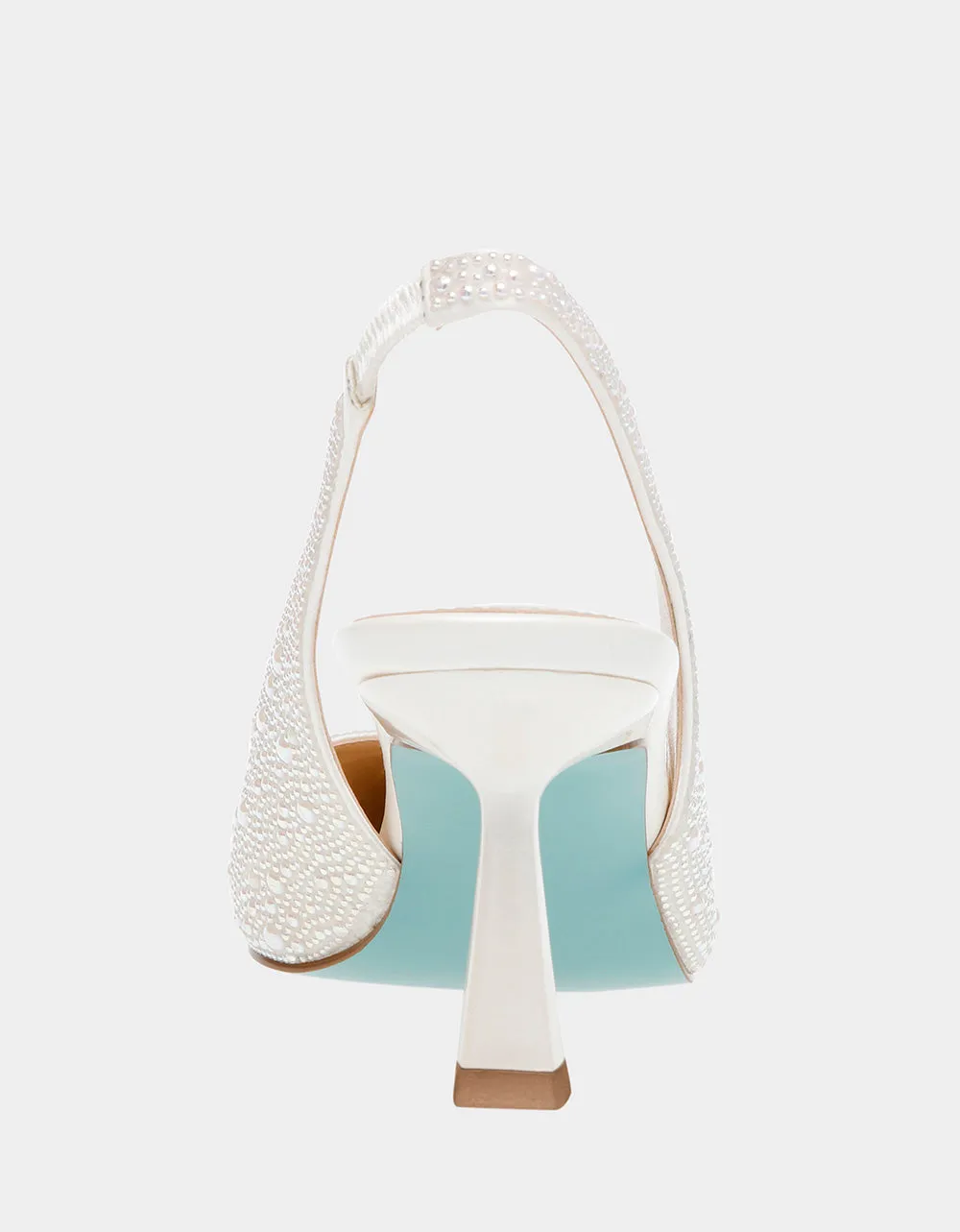 CLARK HEELS IVORY Betsey Johnson
