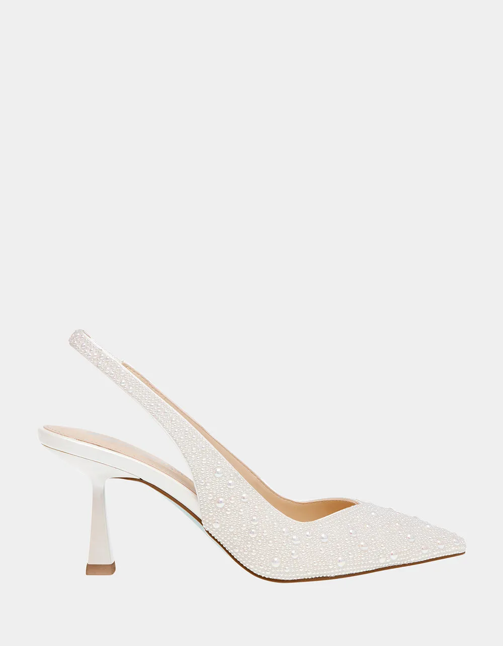 CLARK HEELS IVORY Betsey Johnson