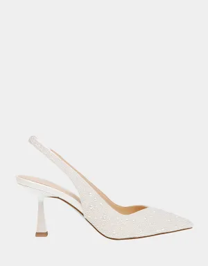 CLARK HEELS IVORY Betsey Johnson