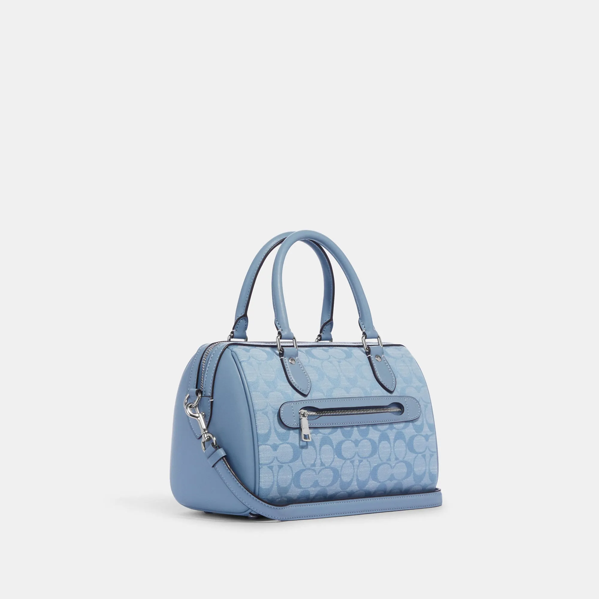 Coach Outlet Rowan Satchel In Signature Chambray
