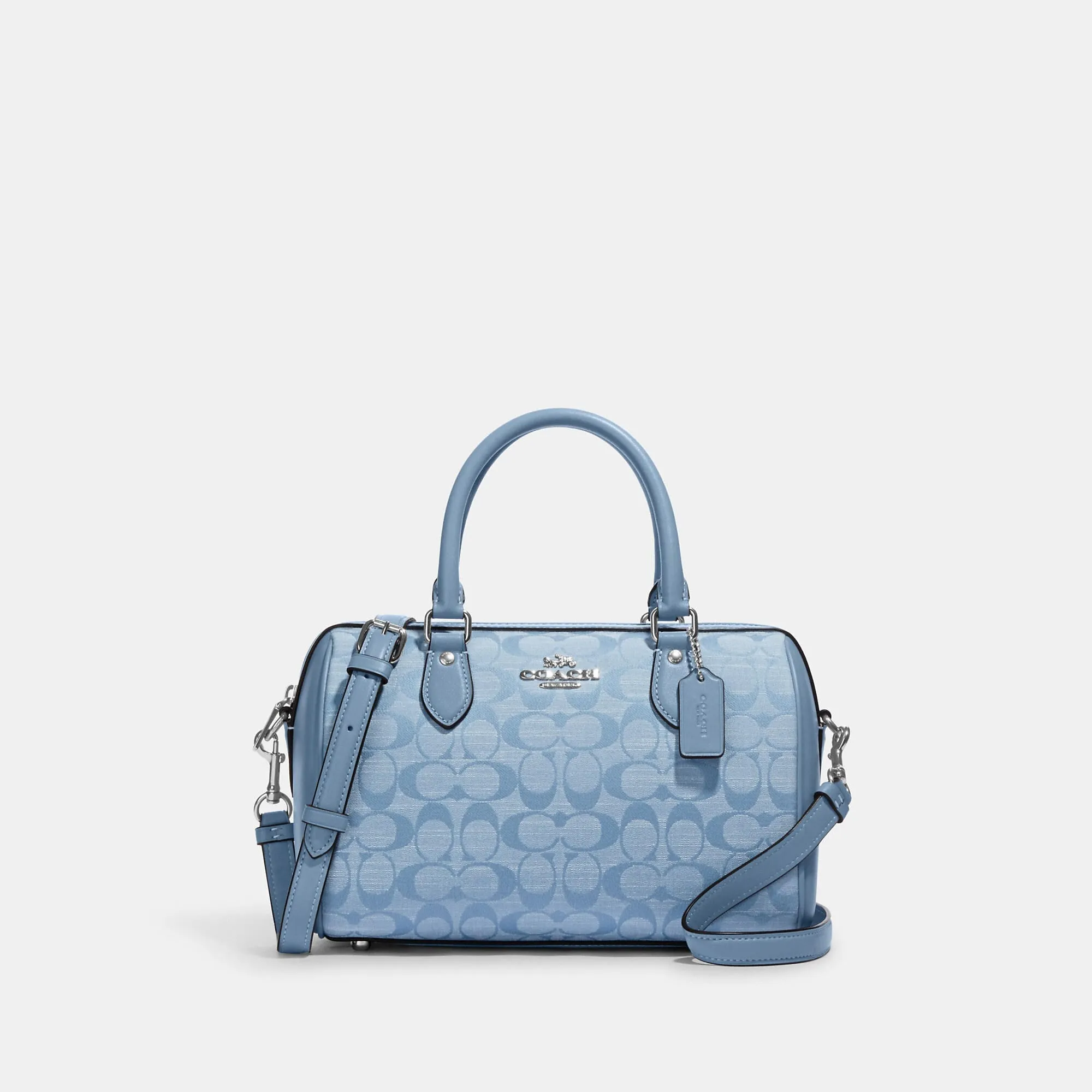 Coach Outlet Rowan Satchel In Signature Chambray