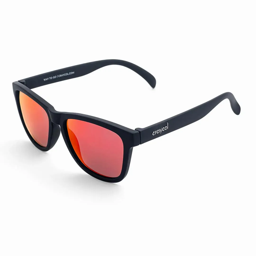 Craycol Call Me Spider Sport Sunglasses (Red Reflective/Black)