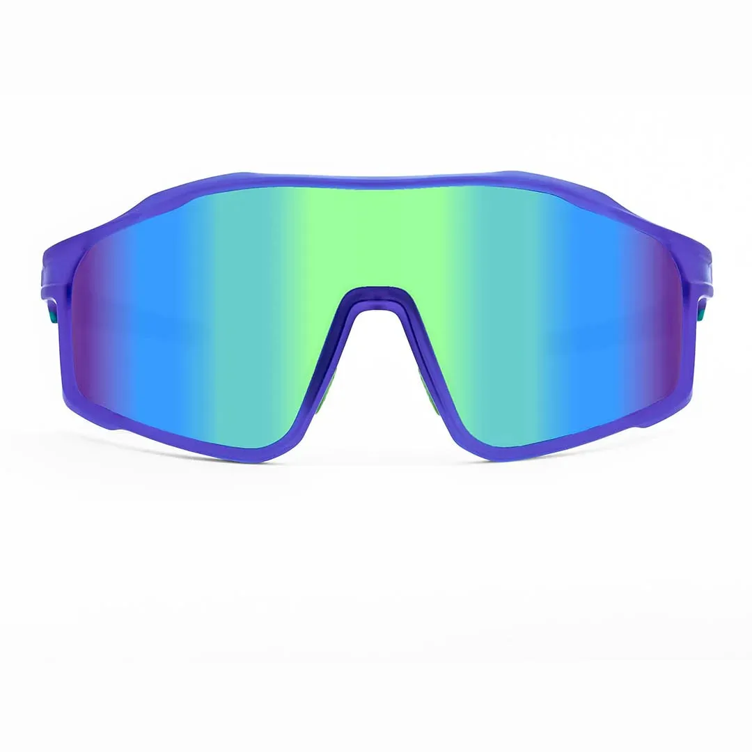 Craycol Don't Kill My Vibe Sport Sunglasses (Green Reflective/Blue)