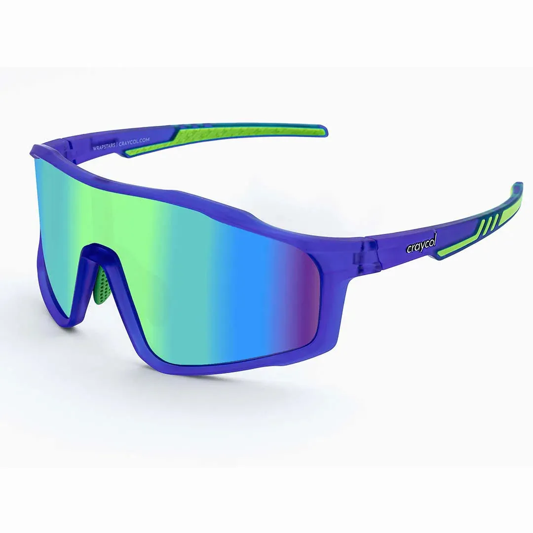 Craycol Don't Kill My Vibe Sport Sunglasses (Green Reflective/Blue)