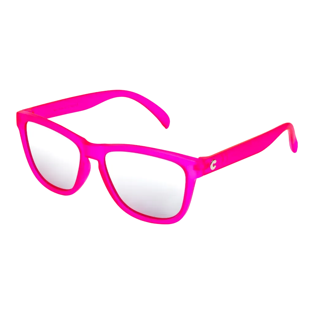 Craycol Pink Party Sunglasses (Icy White Reflective/Transparent Pink)