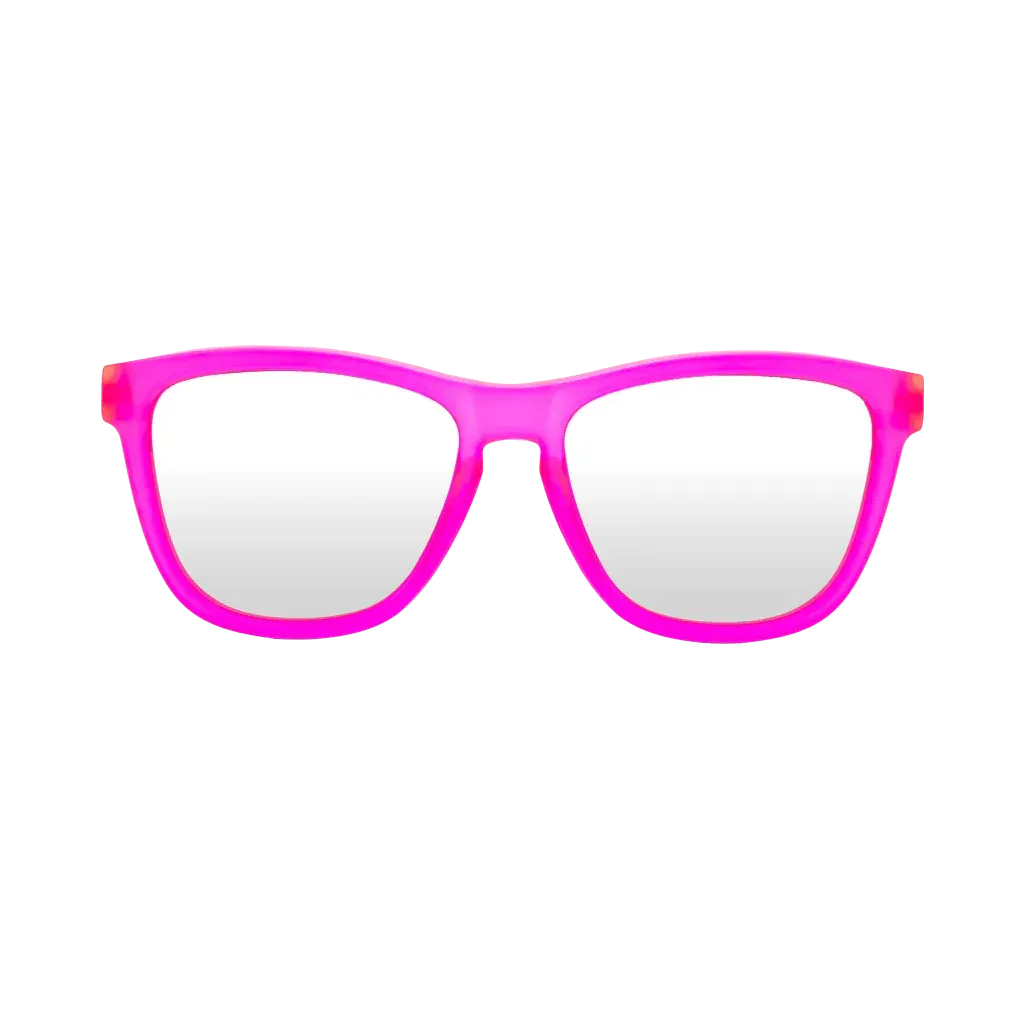Craycol Pink Party Sunglasses (Icy White Reflective/Transparent Pink)