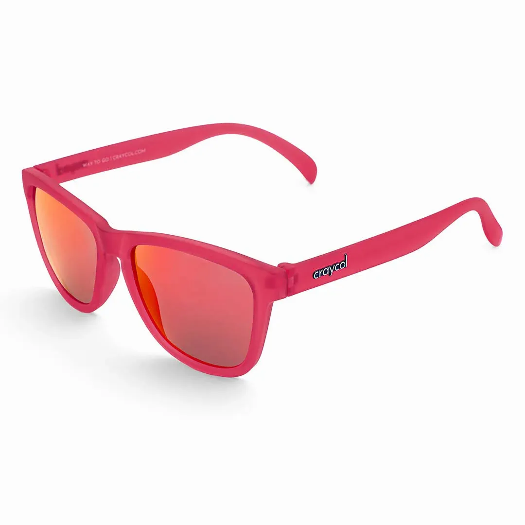 Craycol Raging Red Bull Sport Sunglasses (Red Reflective/Translucent Red)