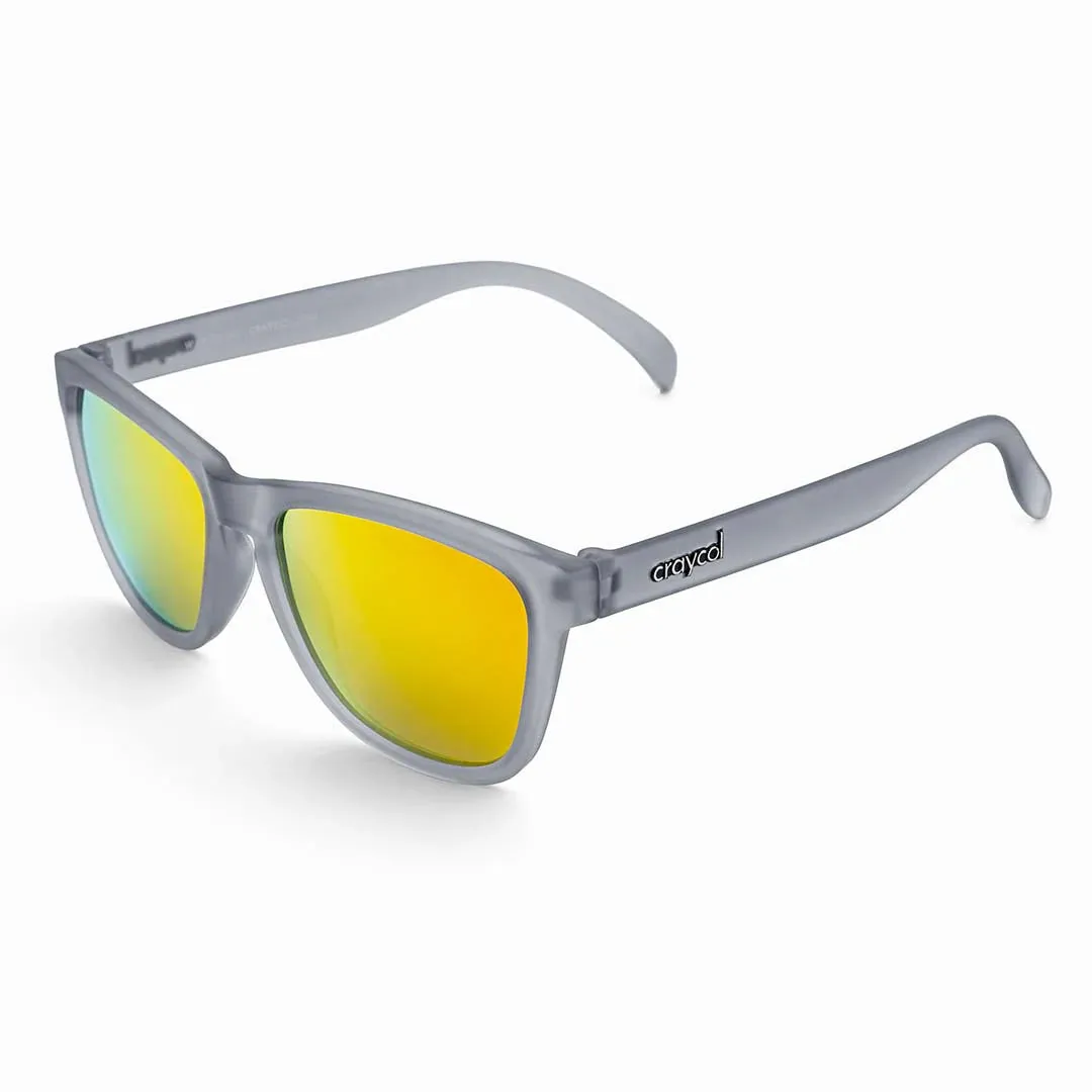 Craycol Storm Chasers Sport Sunglasses (Yellow Reflective/Translucent Grey)