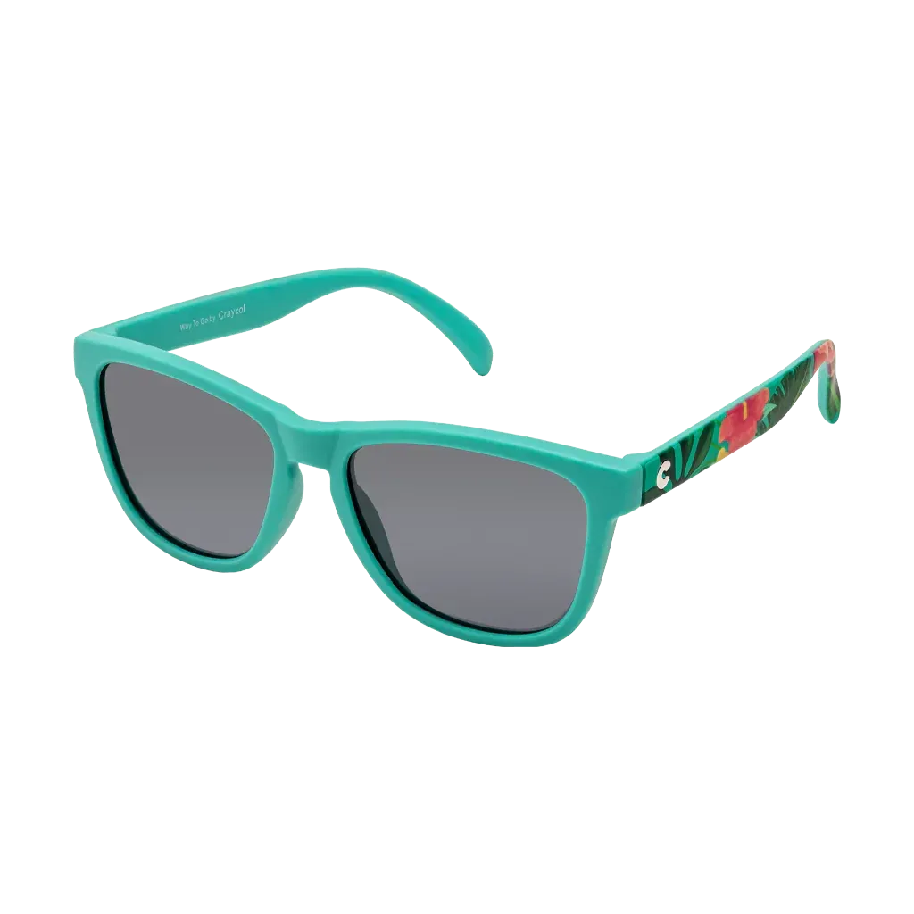 Craycol These Shades Buzzz Sunglasses (Grey Non Reflective/Turquoise Green)