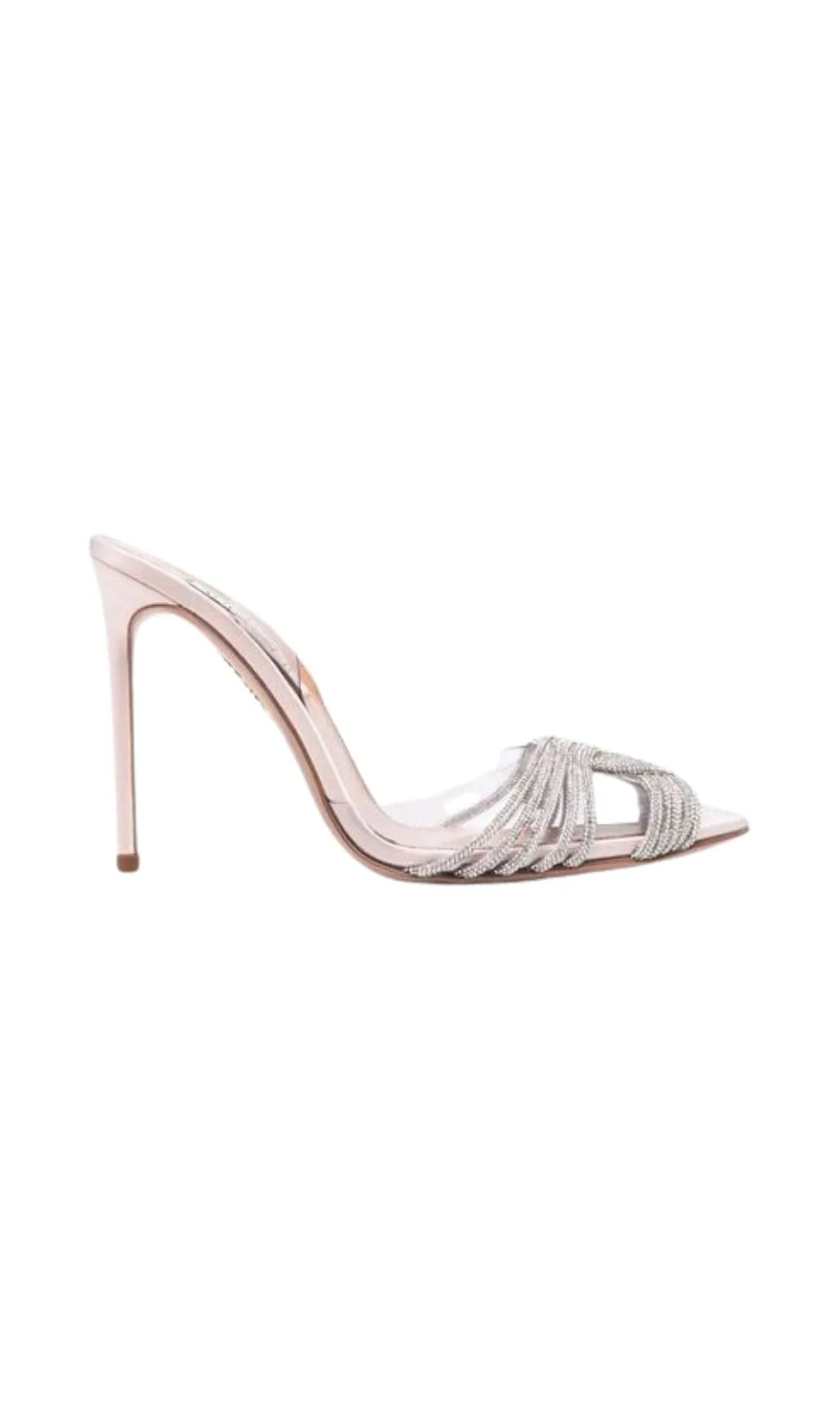 CRYSTAL EMBELLISHED SANDALS IN SILVER Gloria Lanvin
