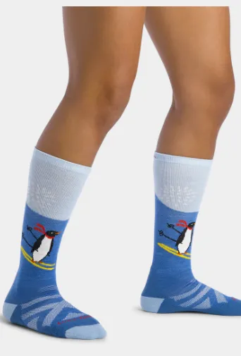 Darn Tough Kids Penguin Peak Over-the-Calf Midweight Ski & Snowboard Sock 2025