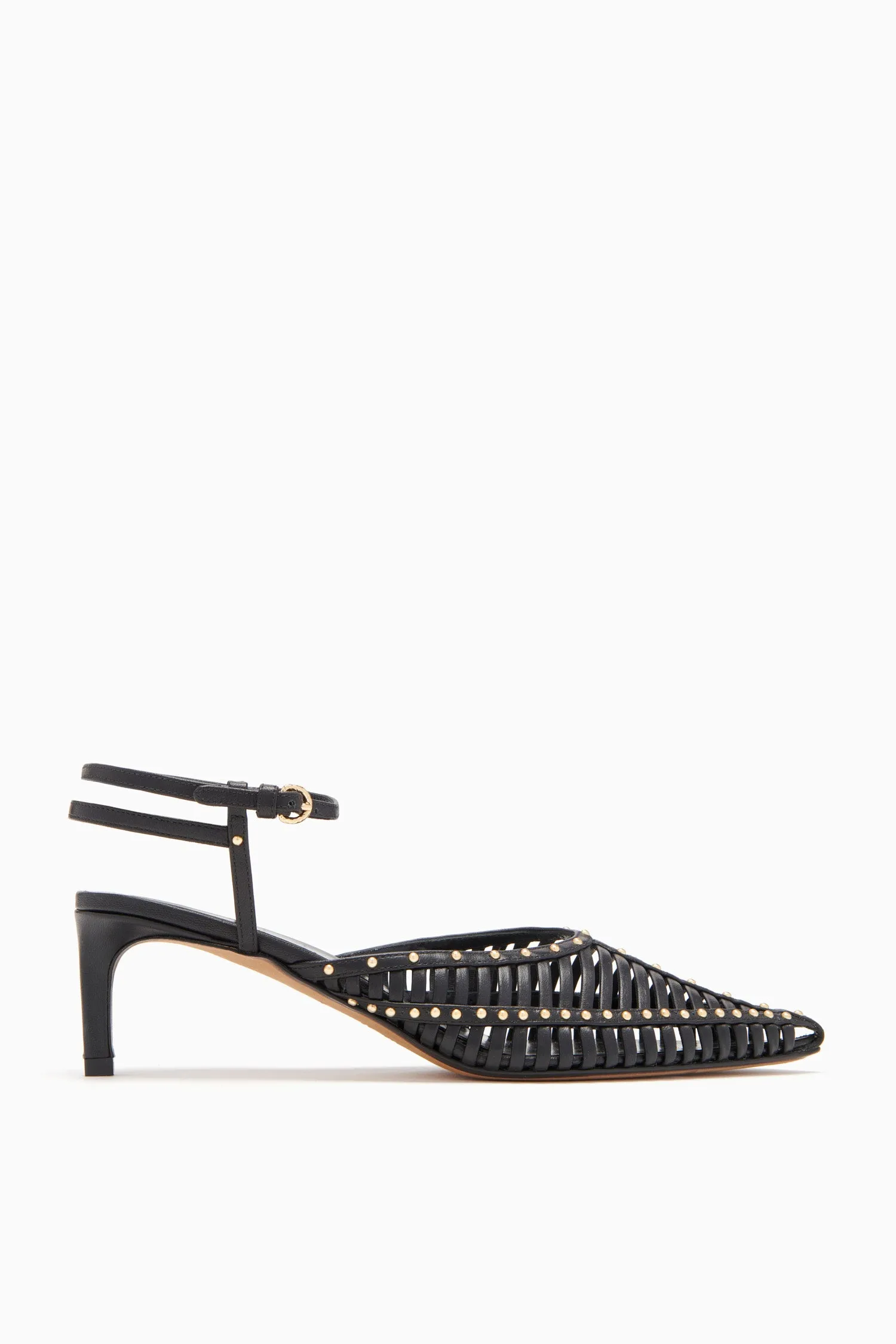 Francine Cage Kitten Heel - Noir Ulla Johnson