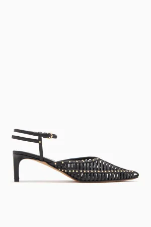 Francine Cage Kitten Heel - Noir Ulla Johnson