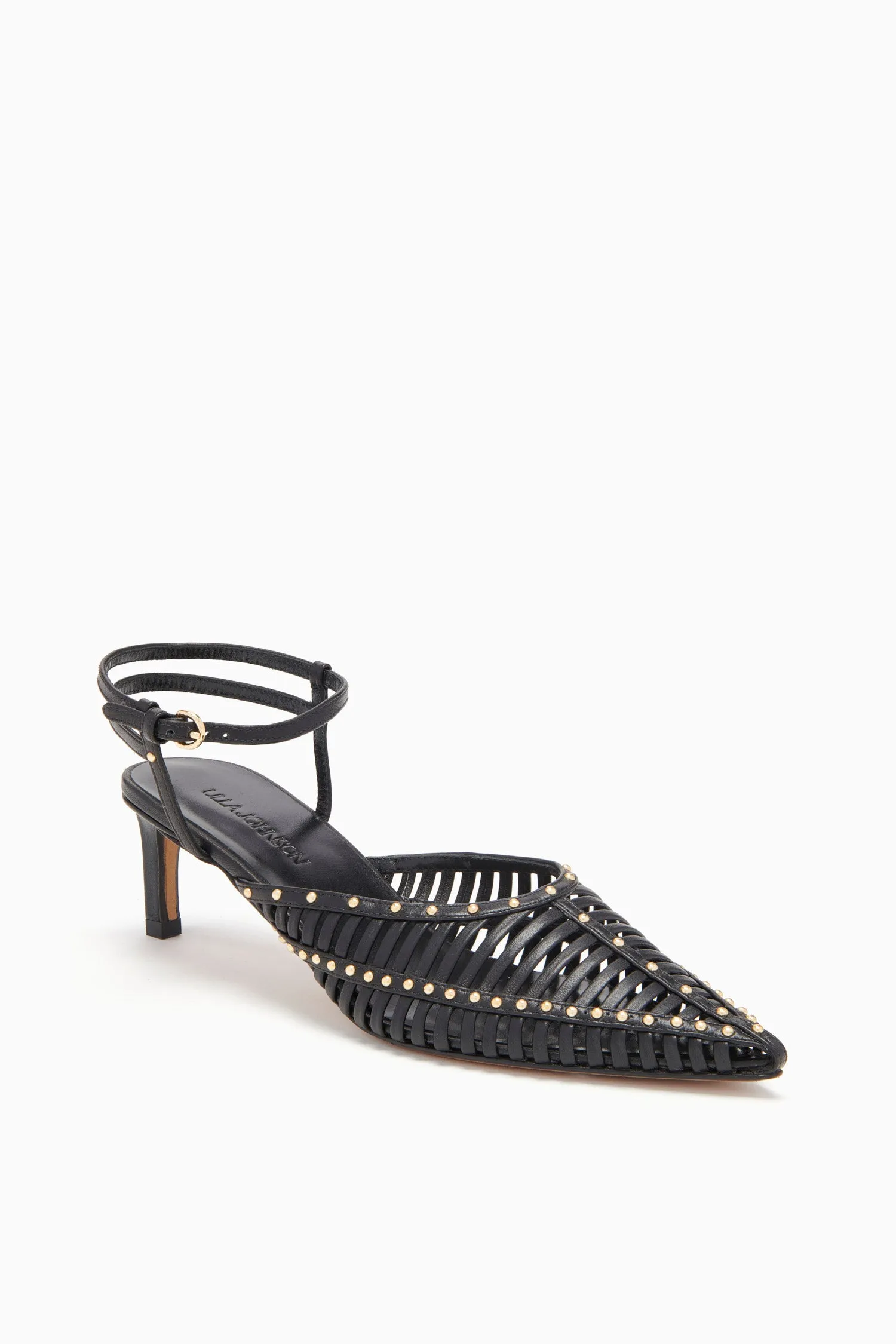 Francine Cage Kitten Heel - Noir Ulla Johnson